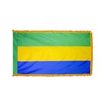 2ft. x 3ft. Gabon Flag Fringed Indoor Display