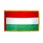 2ft. x 3ft. Hungary Flag Fringed for Indoor Display