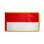 4ft. x 6ft. Indonesia Flag for Parades & Display with Fringe