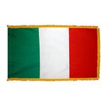 2ft. x 3ft. Italy Flag Fringed for Indoor Display