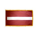 2ft. x 3ft. Latvia Flag Fringe for Indoor Display