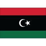 4ft. x 6ft. Libya Flag w/ Line Snap & Ring