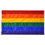 5 ft. x 8 ft. Rainbow Flag w/ Brass Grommets