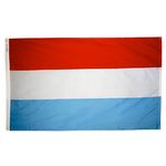 2ft. x 3ft. Luxembourg Flag with Canvas Header