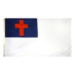 3ft. x 5ft. Christian Flag Dyed