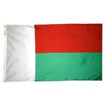 3ft. x 5ft. Madagascar Flag with Brass Grommets
