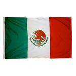 2ft. x 3ft. Mexico Flag with Canvas Header