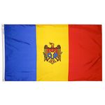 4ft. x 6ft. Moldova Flag w/ Line Snap & Ring