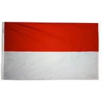 4ft. x 6ft. Monaco Flag with Brass Grommets