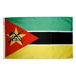 3ft. x 5ft. Mozambique Flag with Brass Grommets