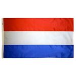 4ft. x 6ft. Netherlands Flag w/ Line Snap & Ring