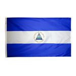 4ft. x 6ft. Nicaragua Flag Seal w/ Line Snap & Ring