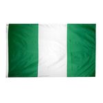 3ft. x 5ft. Nigeria Flag with Brass Grommets