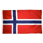 4ft. x 6ft. Norway Flag w/ Line Snap & Ring