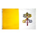 4ft. x 6ft. Papal Flag Dyed