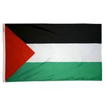 3ft. x 5ft. Palestine Flag with Brass Grommets