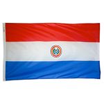 4ft. x 6ft. Paraguay Flag w/ Line Snap & Ring