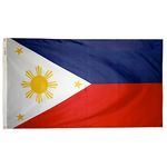 3ft. x 5ft. Philippines Flag with Brass Grommets