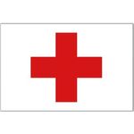 8 ft. x 12 ft. Red Cross Flag