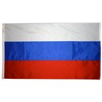 4ft. x 6ft. Russia Flag w/ Line Snap & Ring