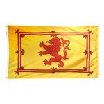 4ft. x 6ft. Scottish Rampant Lion Flag w/ Line Snap & Ring