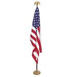 3ft. x 5ft. U.S. Flag Set No Fringe on Flag