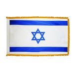 2ft. x 3ft. Israel Flag Fringed for Indoor Display