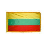 2ft. x 3ft. Lithuania Flag Fringe for Indoor Display