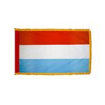 2ft. x 3ft. Luxembourg Flag Fringed for Indoor Display