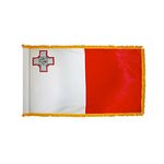 2ft. x 3ft. Malta Flag Fringed for Indoor Display