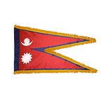 4ft. x 6ft. Nepal Flag for Parades & Display with Fringe