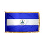 3ft. x 5ft. Nicaragua Flag Seal for Parades & Display with Fringe