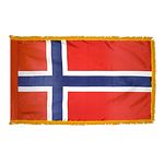 2ft. x 3ft. Norway Flag Fringed for Indoor Display