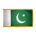 3ft. x 5ft. Pakistan Flag for Parades & Display with Fringe