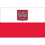 3ft. x 5ft. Poland w/Eagle Flag for Parades & Display