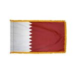4ft. x 6ft. Qatar Flag for Parades & Display with Fringe