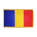 2ft. x 3ft. Romania Flag Fringe for Indoor Display