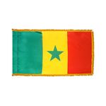 2ft. x 3ft. Senegal Flag Fringed for Indoor Display