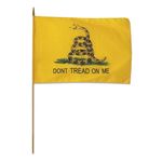 24 in. x 36 in. Gadsden Flag On A Staff 12 Pack