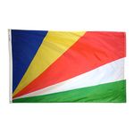 4ft. x 6ft. Seychelles Flag w/ Line Snap & Ring