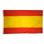 3ft. x 5ft. Spain Flag No Seal with Brass Grommets