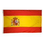 4ft. x 6ft. Spain Flag Seal w/ Line Snap & Ring