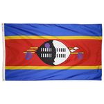 4ft. x 6ft. Swaziland Flag w/ Line Snap & Ring
