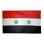 3ft. x 5ft. Syria Flag with Brass Grommets