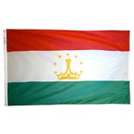 4ft. x 6ft. Tajikistan Flag with Brass Grommets