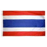 3ft. x 5ft. Thailand Flag with Brass Grommets