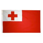 2ft. x 3ft. Tonga Flag with Canvas Header