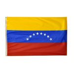 3ft. x 5ft. Venezuela Flag No Seal with Brass Grommets