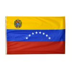 2ft. x 3ft. Venezuela Flag Seal with Canvas Header