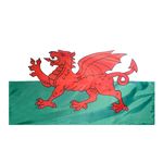 2ft. x 3ft. Wales Flag with Canvas Header